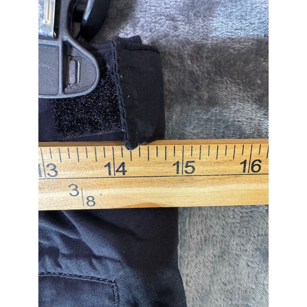 Carhartt Women Cascade Rain Pants S 4/6 Black Full Side Zip Waterproof 100064 - Picture 3 of 9